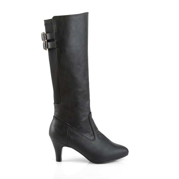 DIVINE-2018 Stiefel Schwarz Matt von Pleaser Pink Label – Ansicht 5