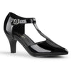 DIVINE-415 Pumps Schwarz Lack von Pleaser Pink Label
