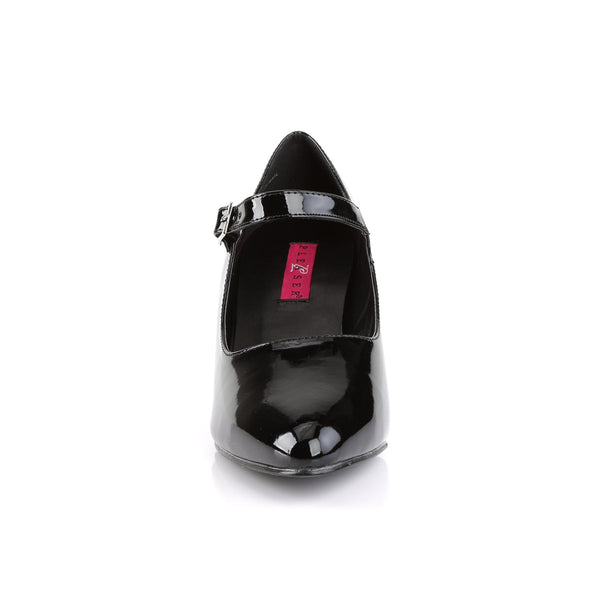 DIVINE-440 Mary Jane Pumps Lack Schwarz von Pleaser Pink Label – Ansicht 2
