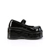 DOLLIE-01 Plateau Schuhe Lack schwarz Mary Janes von DemoniaCult – Ansicht 5