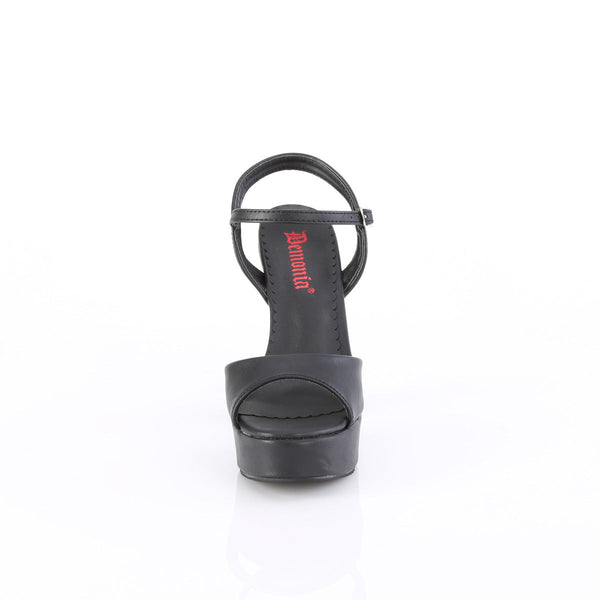 DOLLY-09 Plateau High Heel Sandaletten Schwarz Matt von DemoniaCult – Ansicht 2