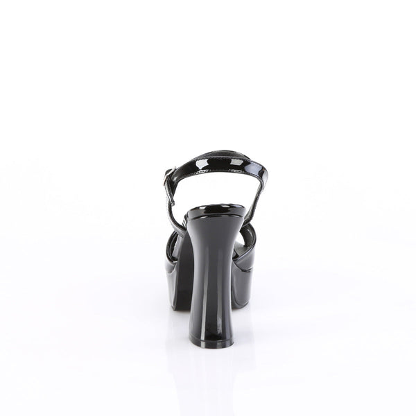 DOLLY-09 Plateau High Heel Sandaletten Schwarz Lack von DemoniaCult – Ansicht 4