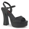 DOLLY-09 Plateau High Heel Sandaletten Schwarz Matt von DemoniaCult