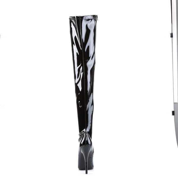 DOMINA-3000 Overknee Stiefel Schwarz Lack von Devious – Ansicht 4