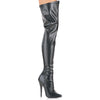 DOMINA-3000 Overknee Stiefel Schwarz Matt | Devious