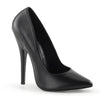 DOMINA-420 Pumps Leder Schwarz von Devious