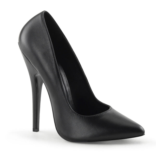 DOMINA-420 Pumps Leder Schwarz von Devious