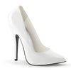 DOMINA-420 Pumps Lack Weiß von Devious