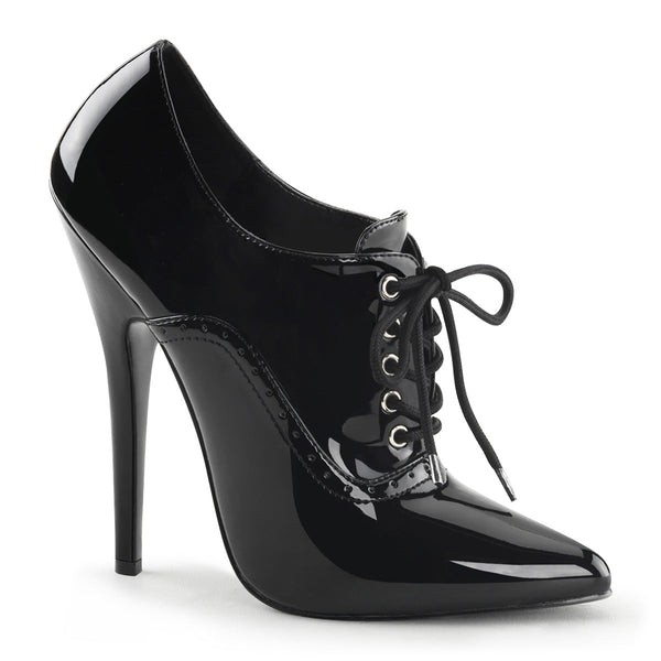 DOMINA-460 Pumps Schwarz Lack von Devious