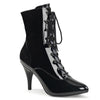 DREAM-1020 Stiefeletten Schwarz Lack von Pleaser Pink Label