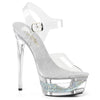 ECLIPSE-608DM Plateau Sandaletten klar von Pleaser