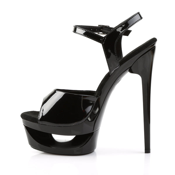ECLIPSE-609 Plateau Sandaletten Schwarz von Pleaser – Ansicht 3