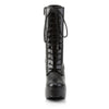 ELECTRA-1020 Plateau Stiefeletten Schwarz Matt von Pleaser – Ansicht 2