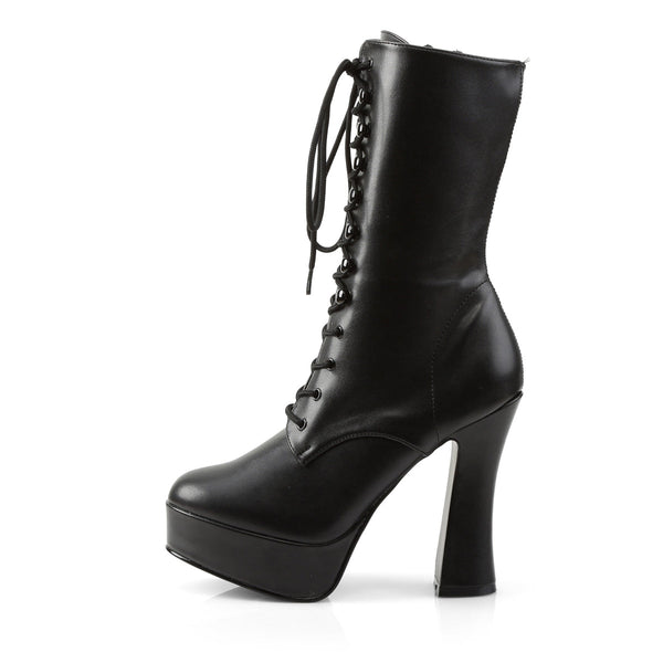 ELECTRA-1020 Plateau Stiefeletten Schwarz Matt von Pleaser – Ansicht 3