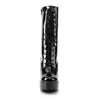 ELECTRA-1020 Plateau Stiefeletten Schwarz Lack von Pleaser – Ansicht 2