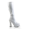 ELECTRA-2000Z Plateaustiefel Weiß Lack von Pleaser – Ansicht 5