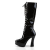 ELECTRA-2020 Plateau Stiefel Schwarz Lack von Pleaser – Ansicht 3