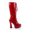 ELECTRA-2020 Plateau Stiefel Lack Rot von Pleaser – Ansicht 5