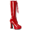 ELECTRA-2020 Plateau Stiefel Lack Rot | Pleaser