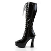 ELECTRA-2023 Plateau Stiefel Schwarz Lack von Pleaser – Ansicht 3
