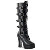 ELECTRA-2042 Plateau Stiefel Schwarz Matt von Pleaser