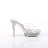 ELEGANT-401 Plateau Pantoletten transparent von Fabulicious – Ansicht 5