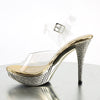 ELEGANT-408 Plateau Sandaletten - Gold von Fabulicious – Ansicht 3