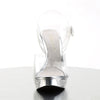 ELEGANT-408 Plateau Sandaletten Silber Glitzer von Fabulicious – Ansicht 2