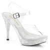 ELEGANT-408 Plateau Sandaletten transparent von Fabulicious