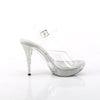 ELEGANT-408ABRS - Plateau High Heel Sandaletten - Transparent mit Strass von Fabulious – Ansicht 5