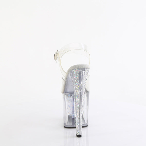 ENCHANT-708AQUA-04 Sandalette Plateauschuhe Liquid- Transparent von Pleaser – Ansicht 4