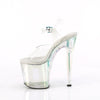 ENCHANT-708HTSandalette Plateauschuhe Holographic Transparent von Pleaser – Ansicht 3