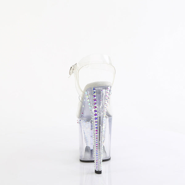 ENCHANT-708RS-02 Sandalette Plateauschuhe Transparent von Pleaser – Ansicht 4