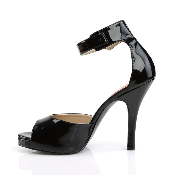 EVE-02 Sandaletten Lack Schwarz von Pleaser Pink Label – Ansicht 3