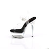 EXCITE-608 - Plateau High Heel Sandaletten - Schwarz/Transparent von Pleaser – Ansicht 3