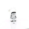 EXCITE-608 - Plateau High Heel Sandaletten - Schwarz/Transparent von Pleaser – Ansicht 4