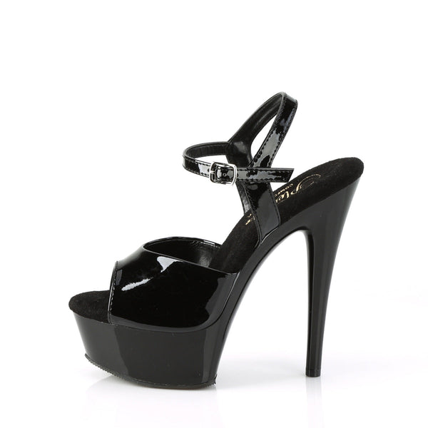 EXCITE-609 Plateau Sandaletten - Schwarz von Pleaser – Ansicht 3