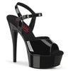 EXCITE-609 Plateau Sandaletten - Schwarz | Pleaser