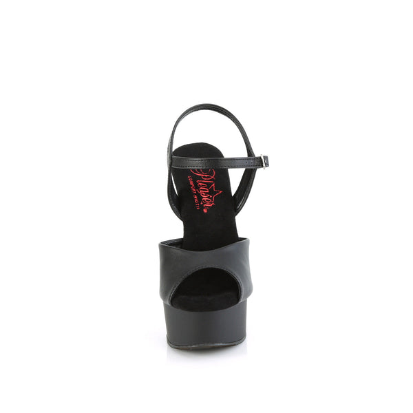 EXCITE-609 - Plateau High Heel Sandaletten - Schwarz Matt von Pleaser – Ansicht 2