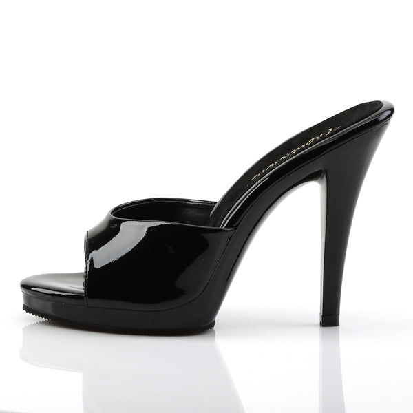 FLAIR-401-2 Pantoletten Lack Schwarz von Fabulicious – Ansicht 3