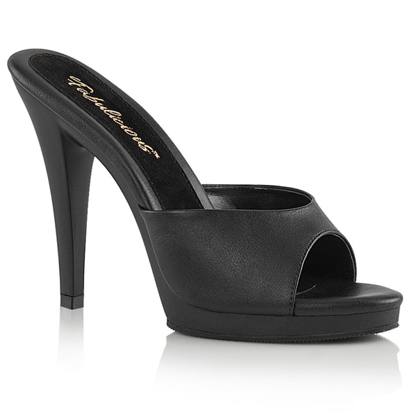 FLAIR-401-2 Pantoletten Schwarz von Fabulicious