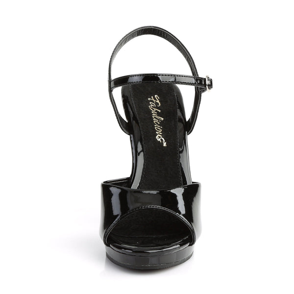 FLAIR-409 Sandaletten Lack Schwarz | Fabulicious SALE