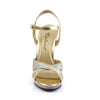 FLAIR-419(G) Sandaletten Gold/Transparent von Fabulicious – Ansicht 2