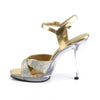 FLAIR-419(G) Sandaletten Gold/Transparent von Fabulicious – Ansicht 3
