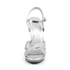 FLAIR-419(G) Sandaletten Silber/Transparent von Fabulicious – Ansicht 2