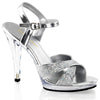 FLAIR-419(G) Sandaletten Silber/Transparent von Fabulicious