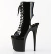 FLAMINGO-1016 Plateau Stiefeletten Schwarz Lack von Pleaser – Ansicht 3