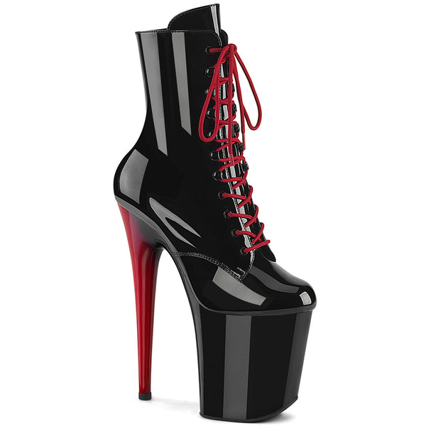FLAMINGO-1020 Plateau Stiefeletten Schwarz von Pleaser