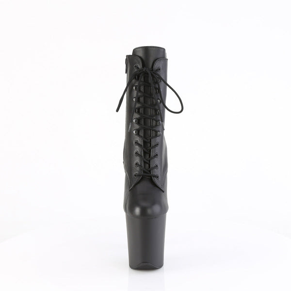 FLAMINGO-1020 Plateau Stiefeletten Schwarz Matt von Pleaser – Ansicht 2