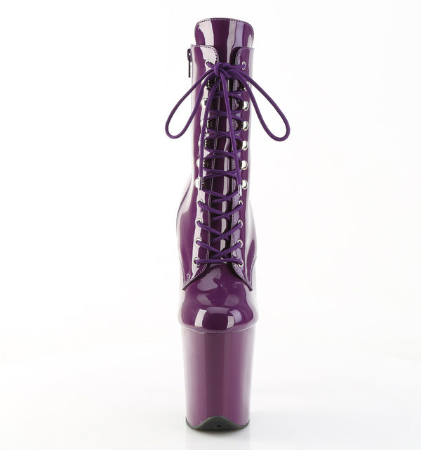 FLAMINGO-1020 Plateau Stiefeletten Lila von Pleaser – Ansicht 2